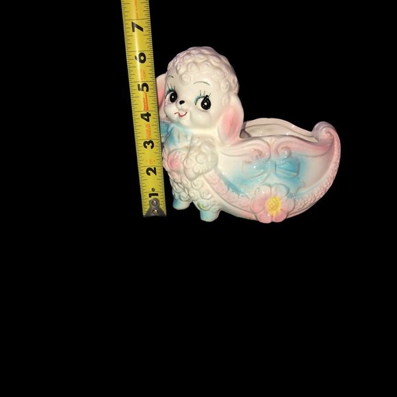 Vintage Sweet Faced Lamb Planter by Ardco; Baby Room Decor; Collectible Planter - Picture 8 of 9